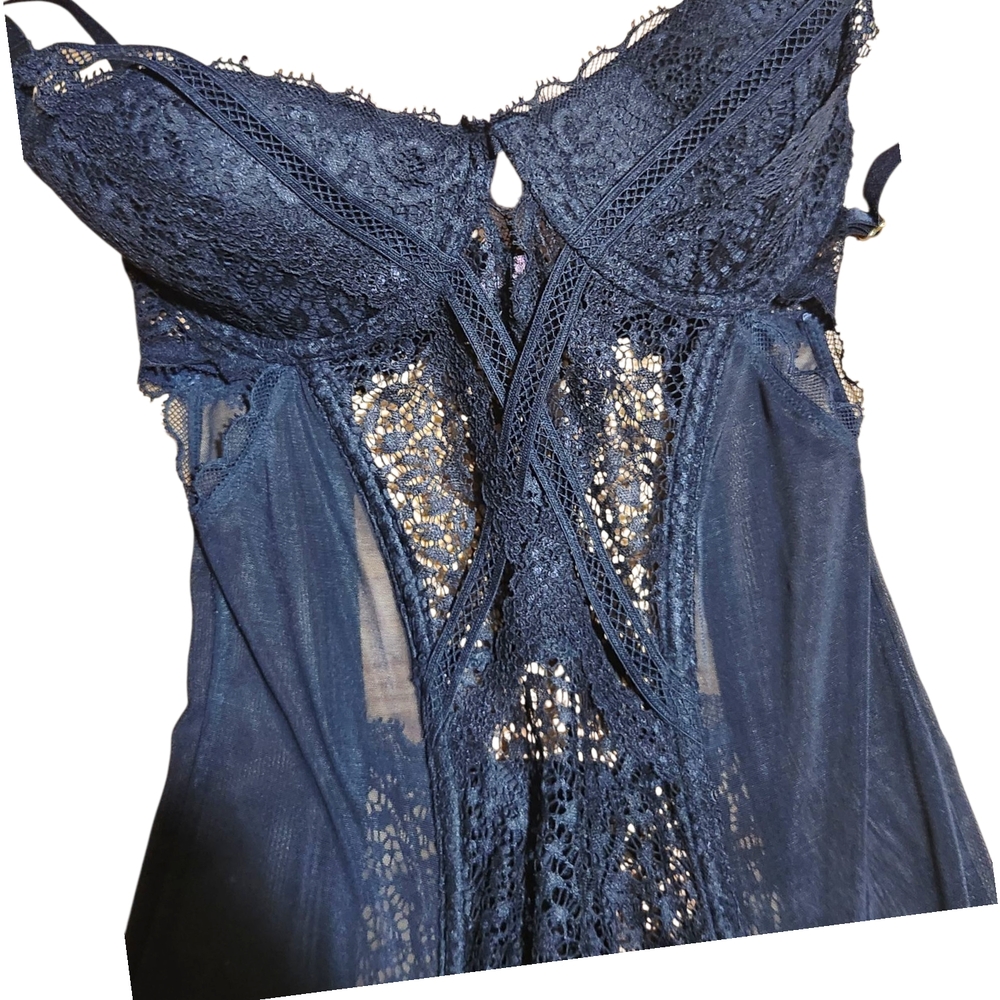 Victoria's Secret Black Lace Corset Bra